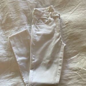 Mother looker ankle fray midrise denim